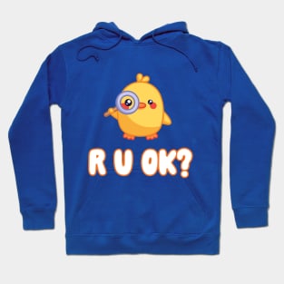 R U OK?: Cute Duckling Detective Hoodie